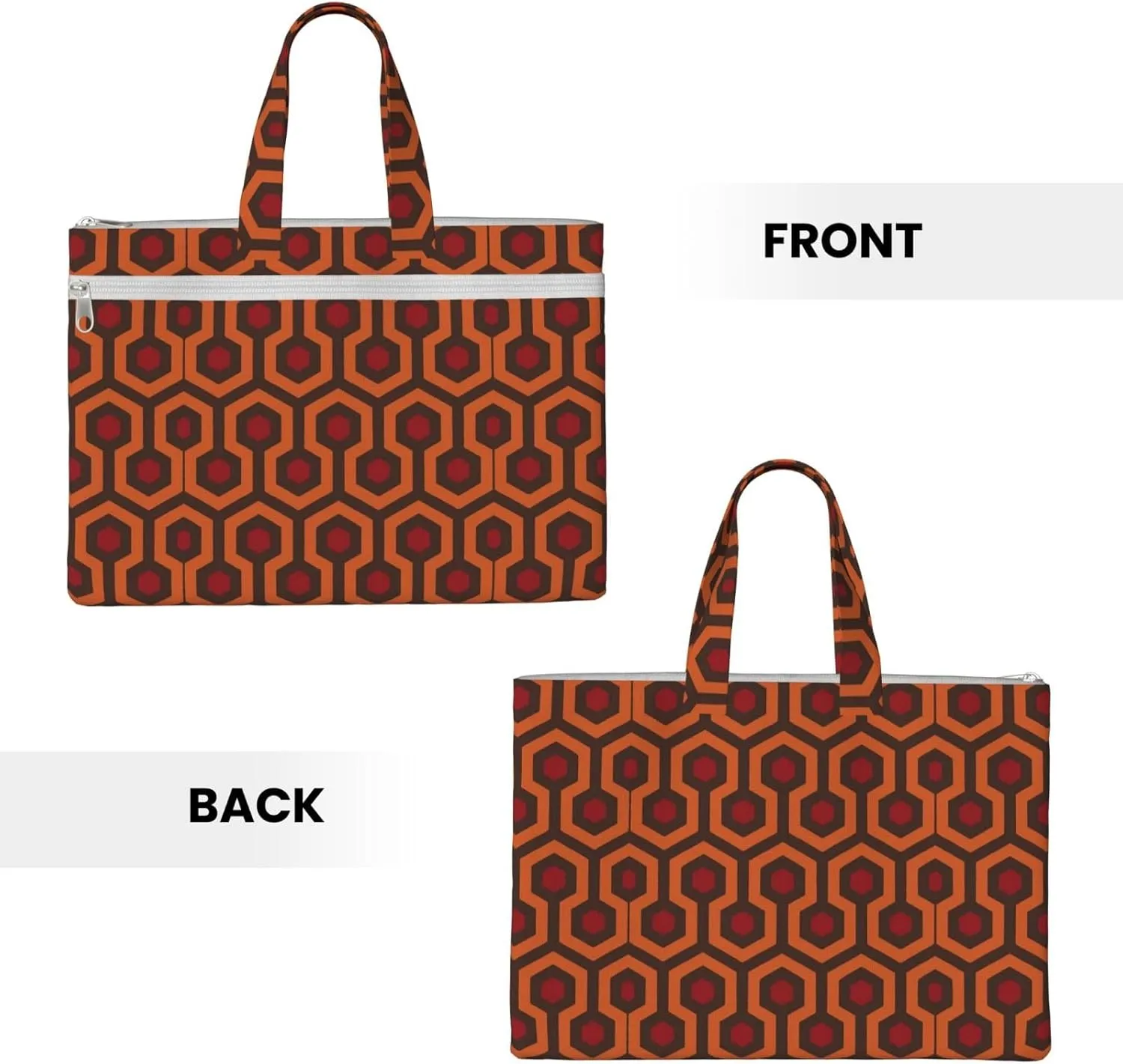 Shining Overlook Print Canvas Tote File Bag Suitable For Studying, Traveling, Traveling, Commuting, Etc.