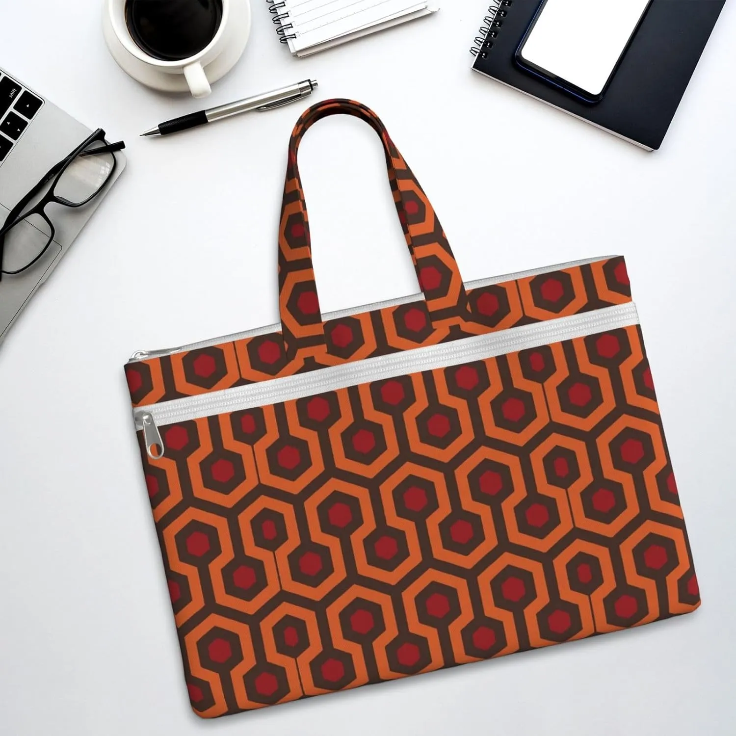Shining Overlook Print Canvas Tote File Bag Suitable For Studying, Traveling, Traveling, Commuting, Etc.