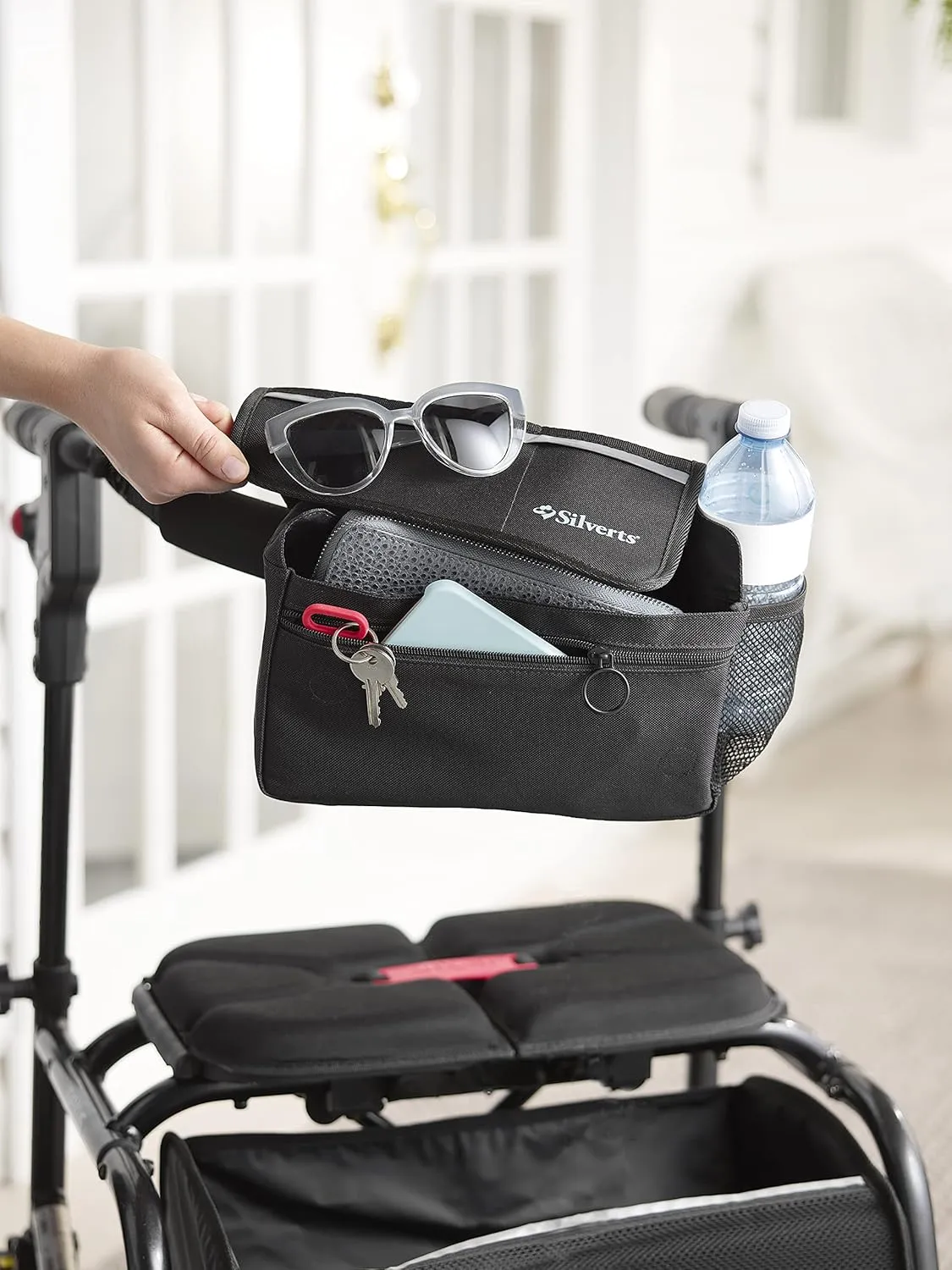 Silvert's Adaptive Clothing & Footwear Unisex Walker, Wheelchair & Bedside Railing Pouch