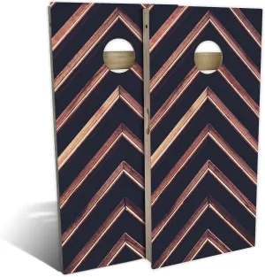 Skip's Garage Country Living Angled Plank All-Weather Cornhole Board Set - Regulation 2x4 (24" x 48") - Weatherproof - Waterproof - CVC Composite - Durable - Long Lasting