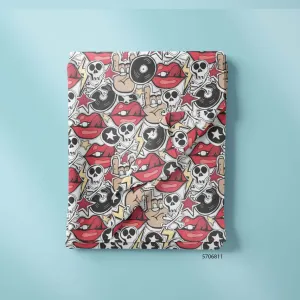 Skull Lip Print