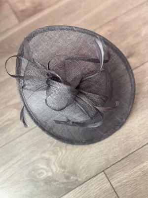 Slate Teardrop Disc Fascinator