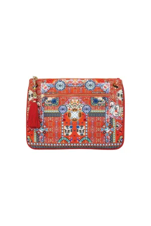 SMALL CANVAS CLUTCH FOUND IN TRANSLATION