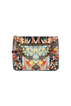 SMALL CANVAS CLUTCH GALAXY GIRL