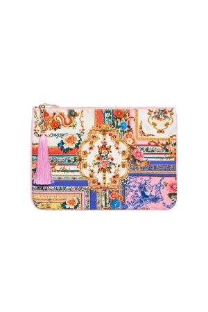 SMALL CANVAS CLUTCH PARTY IN THE PALACE