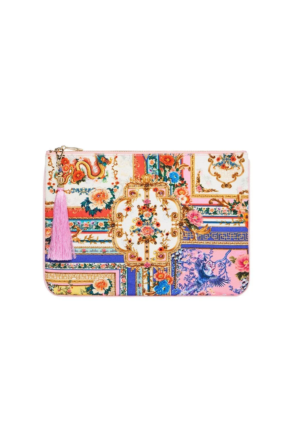 SMALL CANVAS CLUTCH PARTY IN THE PALACE