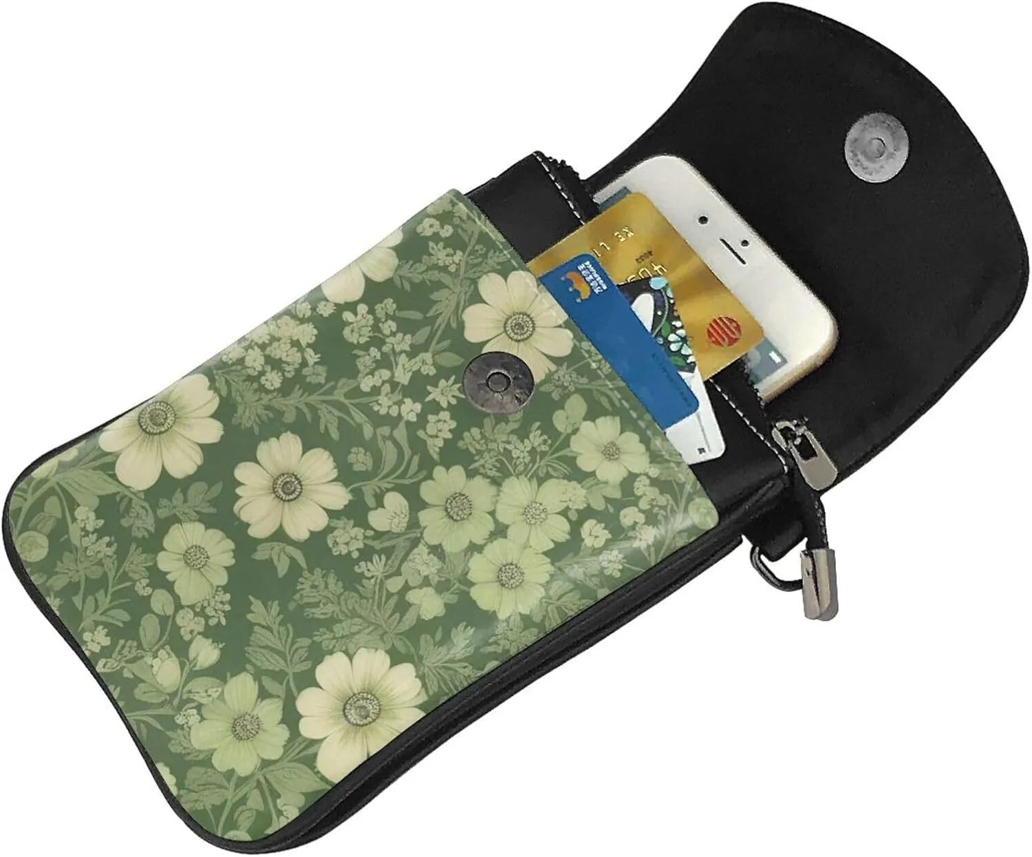 Small Crossbody Bags for Women,Leather Shoulder Bag for Cell Phone Purse with Strap and Lover Dog Paw Printed