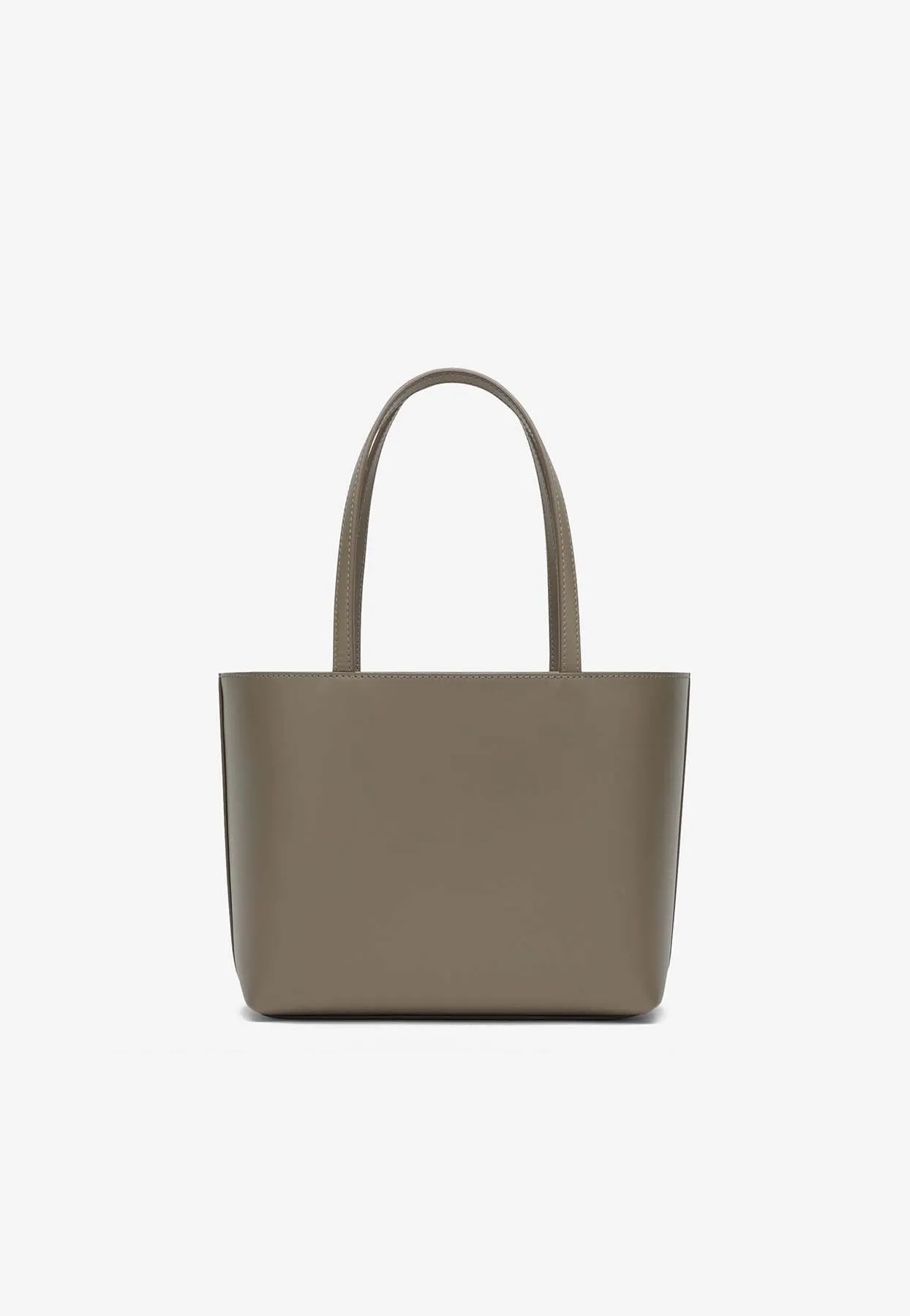 Small DG Logo Leather Tote Bag