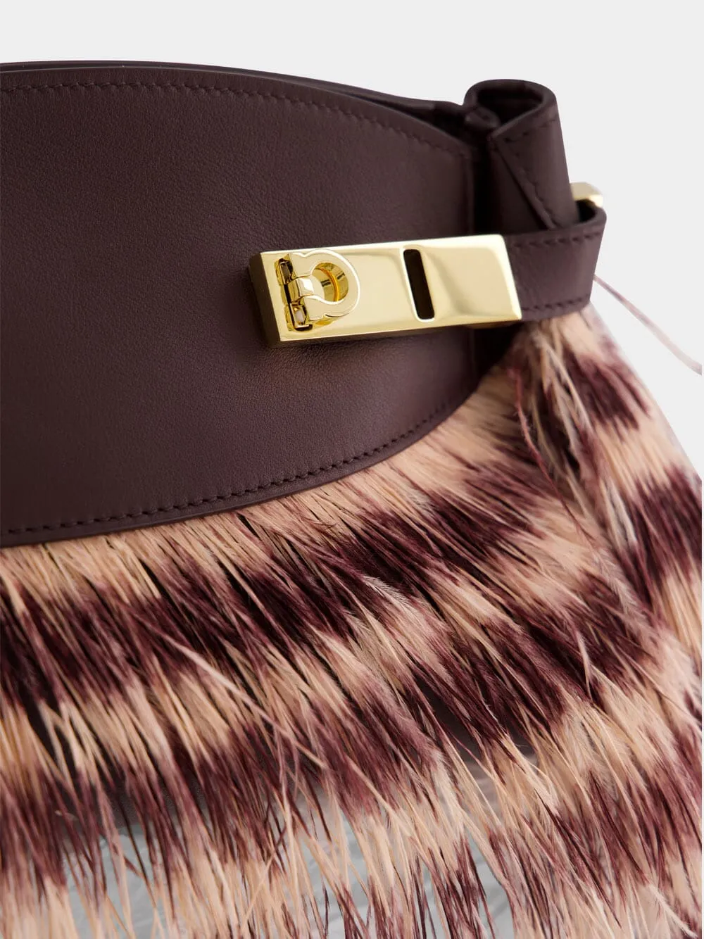 Small Hug Ostrich Feather Bag