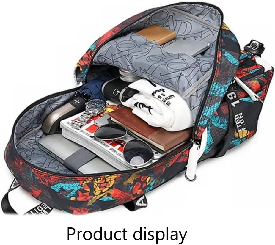 Soccer Player 7 Luminous Multifunction Backpack Travel Football Fans Bag For Men Women (Style 3)