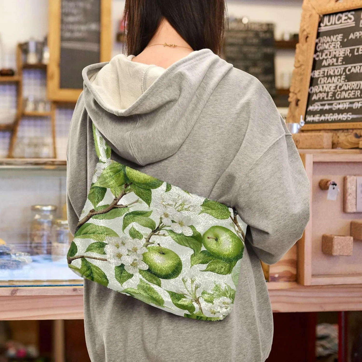 Solar System in Front of Planet Women's Shoulder Handbags, Womans Handbags, Autumn Handbags