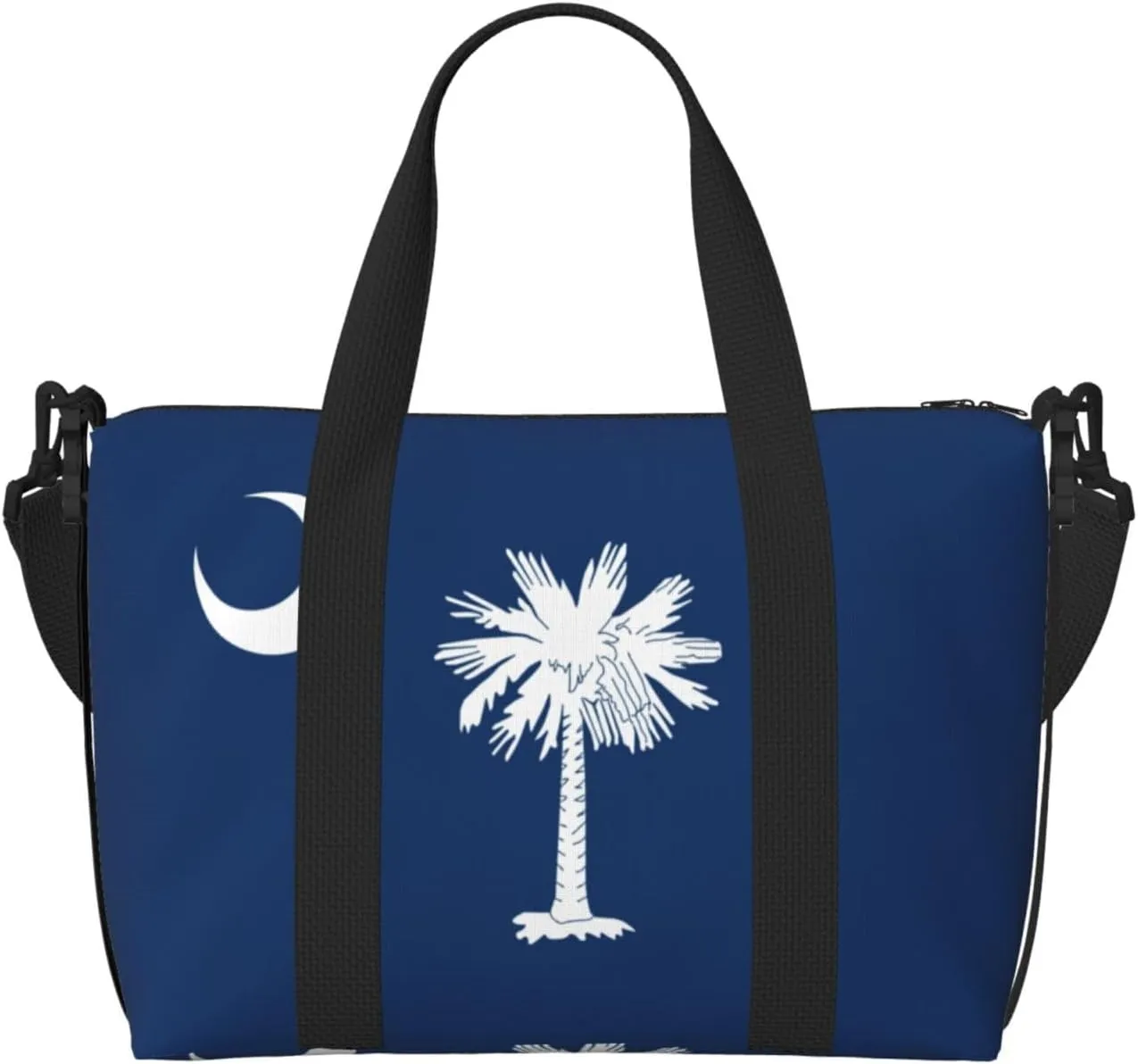 South Carolina Flag print Travel Duffle Bag,Weekender Bags,Gym Duffel Bag,Luggage Duffle Overnight for Women Men