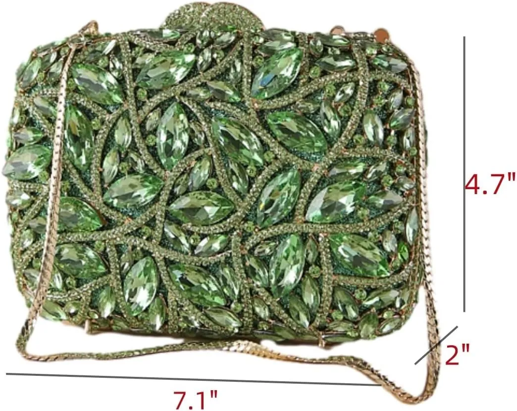 Sparkly Rhinestone Purse for Women Full Diamond Evening Clutch Bag Party Wedding Luxury Crystal Handbags