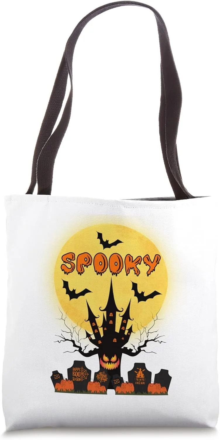 Spooky Fright Night Halloween Tote Bag