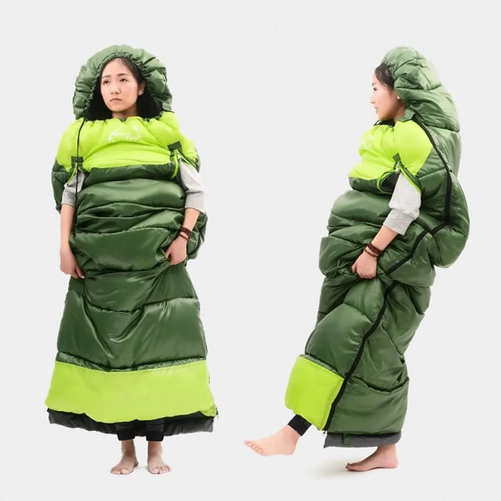 Spring and Autumn Outdoor Camping Double Splicing Cotton Sleeping Bag