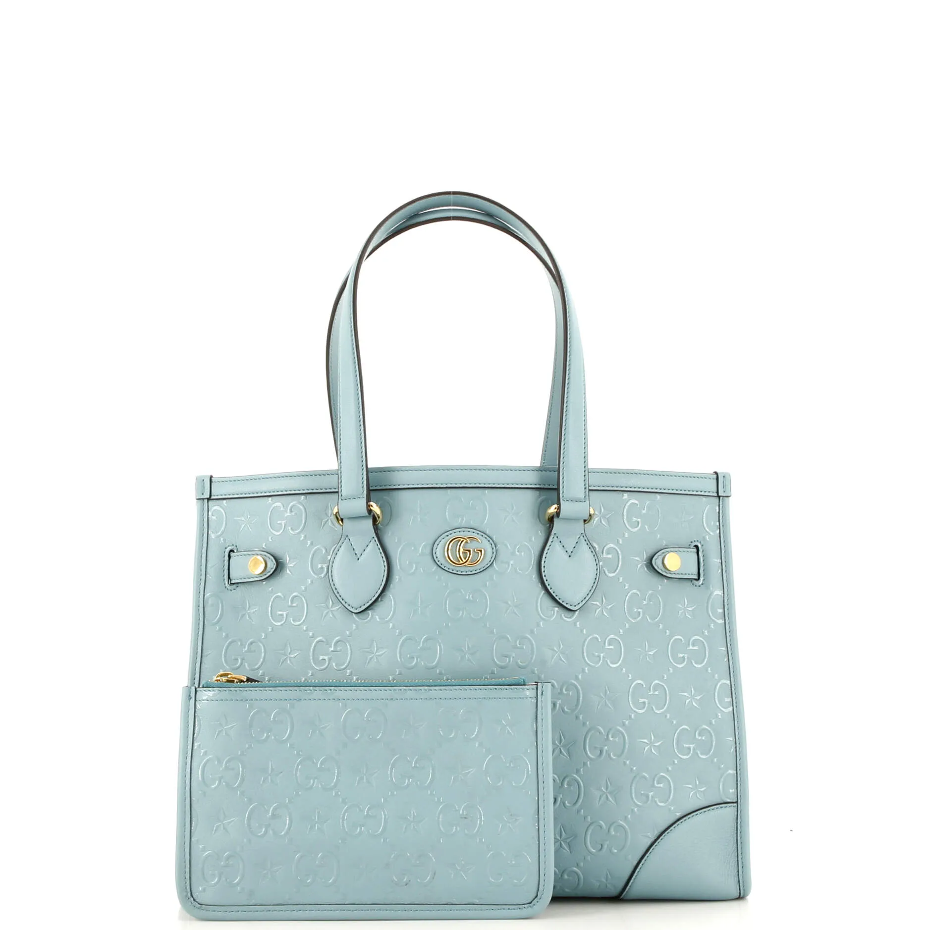Star Tote GG Embossed Leather Medium