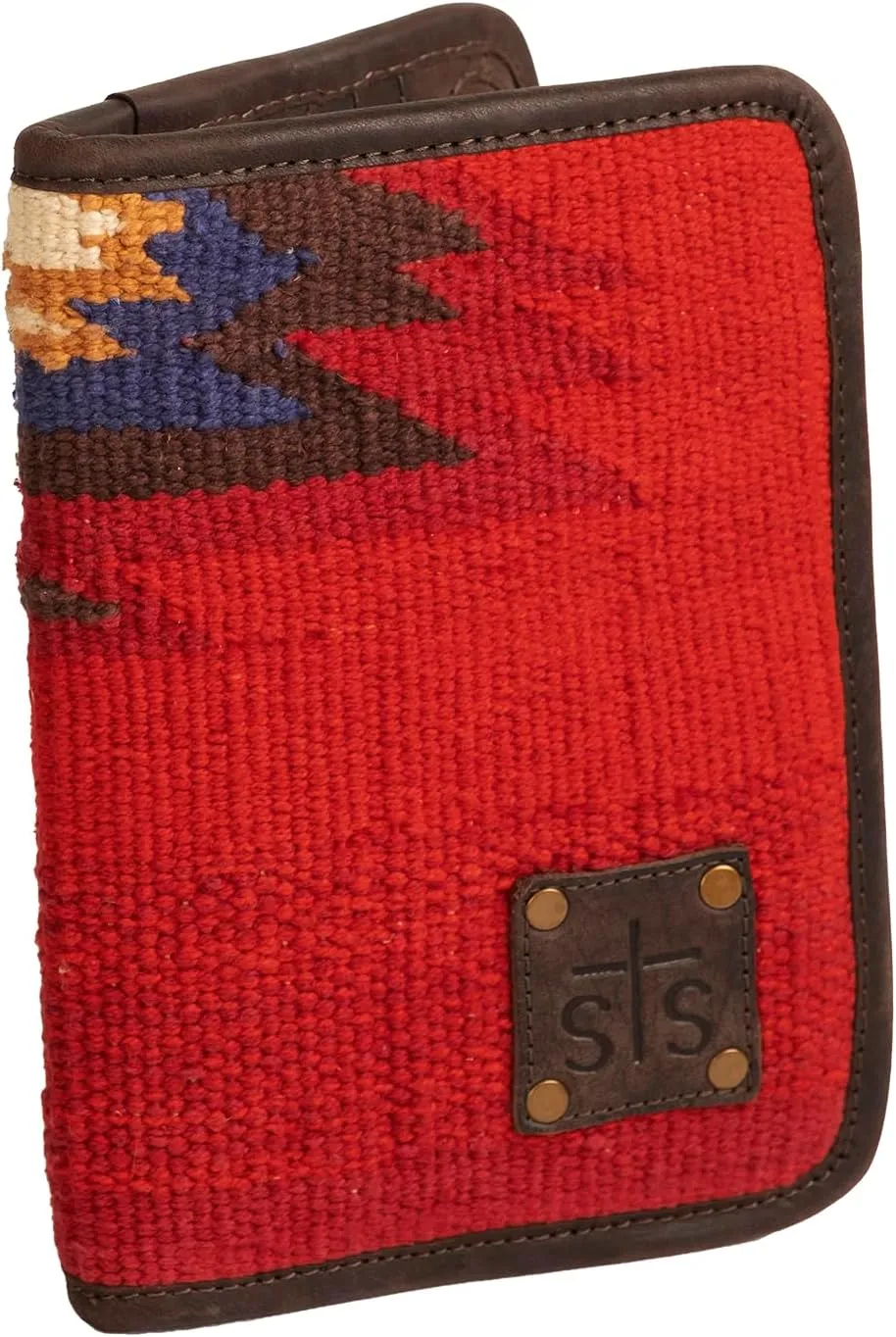 STS Ranchwear Womens Crimson Sun Magnetic Multi-Color Leather Clutch Bag