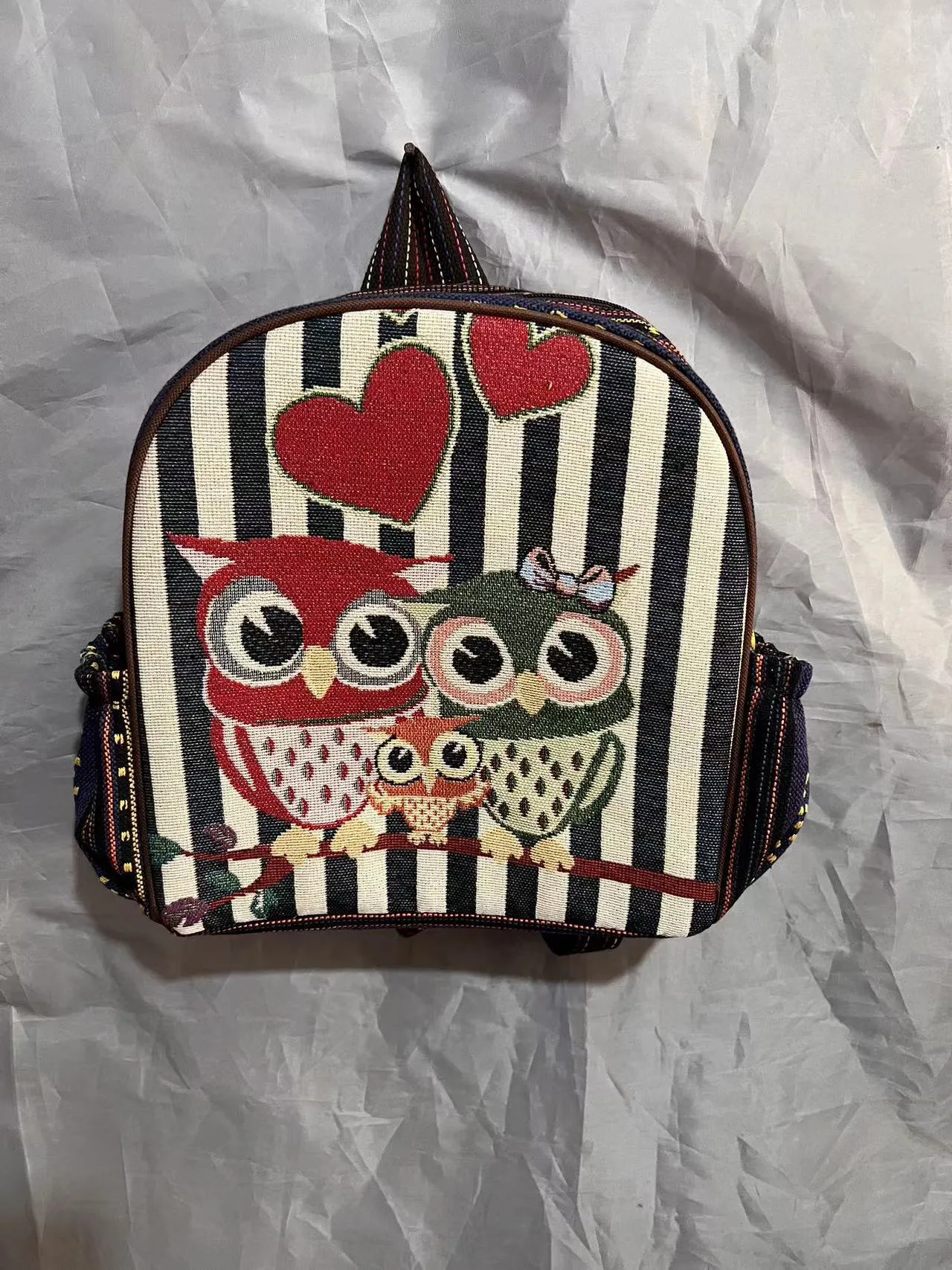 Style Gold Silk Embroidered Elephant National Backpacks