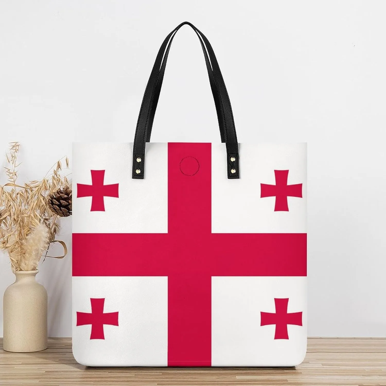 Stylish Hungary Flag Women's Tote Bag Spacious Leather Purse Ideal for Work and Leisure
