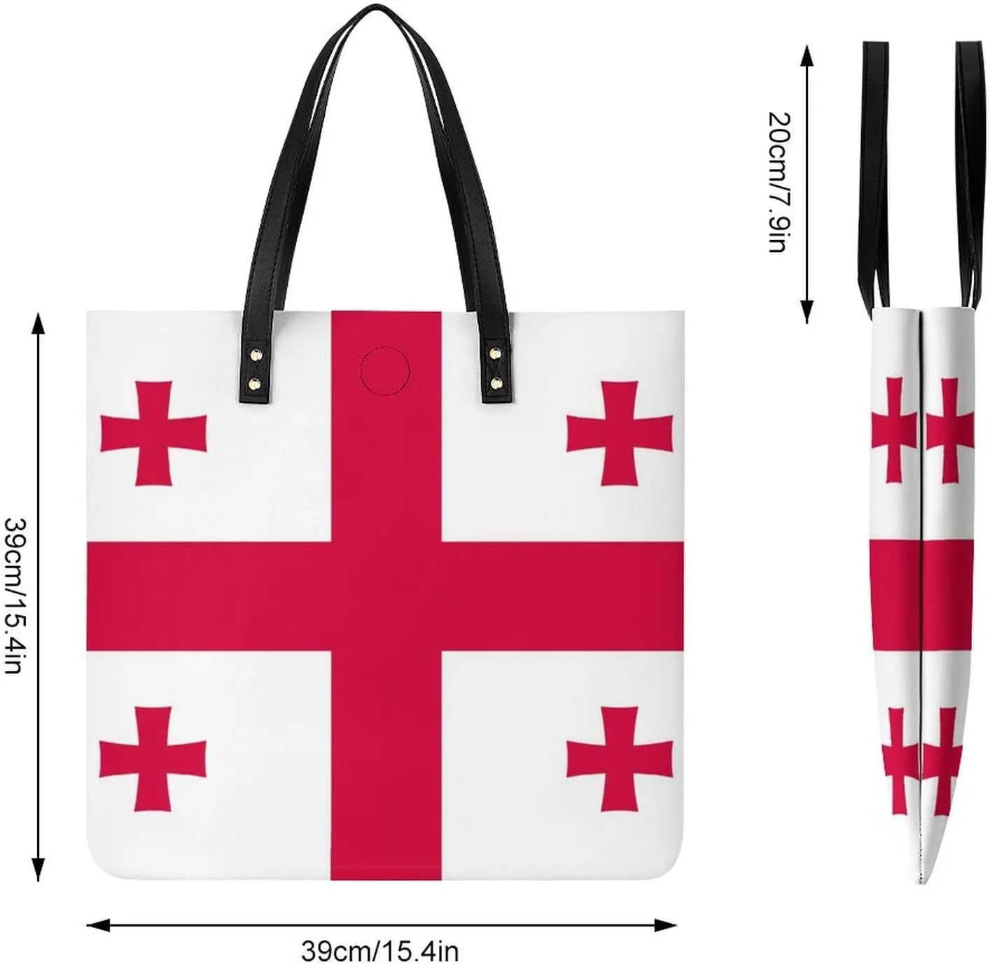 Stylish Hungary Flag Women's Tote Bag Spacious Leather Purse Ideal for Work and Leisure