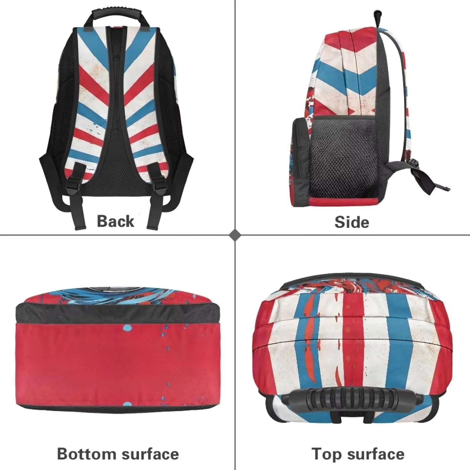 Suobstales Soccer Fire Paint Splatter Print Kids School Backpack for Boys Gilrs Kindergarten Primary School Backpacks Teens Bookbag Casual Travel Daypack Junior School Student Bag