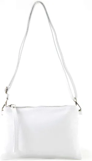 T186 - Italian clutch shoulder bag leather medium