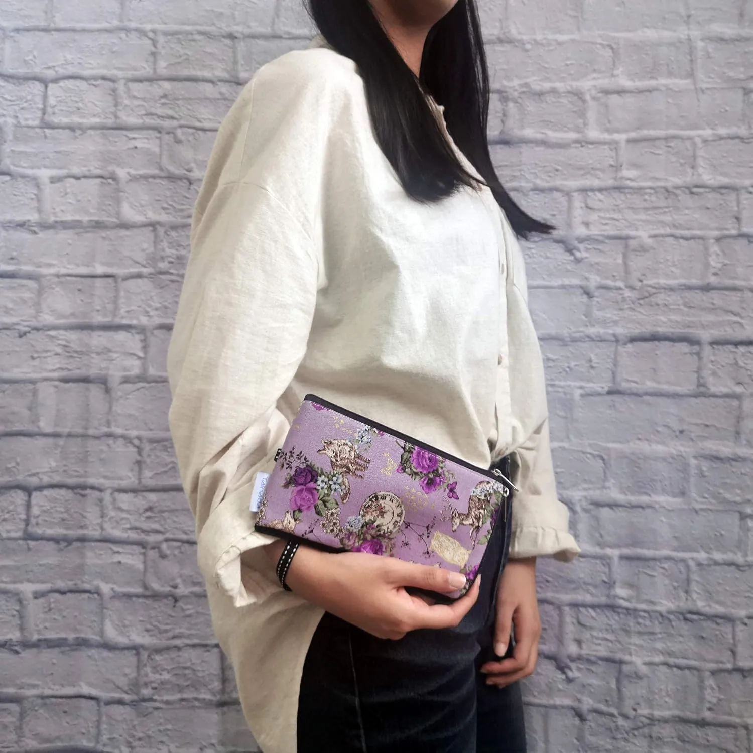 Tainada Women Phone Wristlet Clutch Dual Zippered Wallet Purse Pouch Bag for iPhone 15 Pro Max, 15 Plus, Samsung S23 