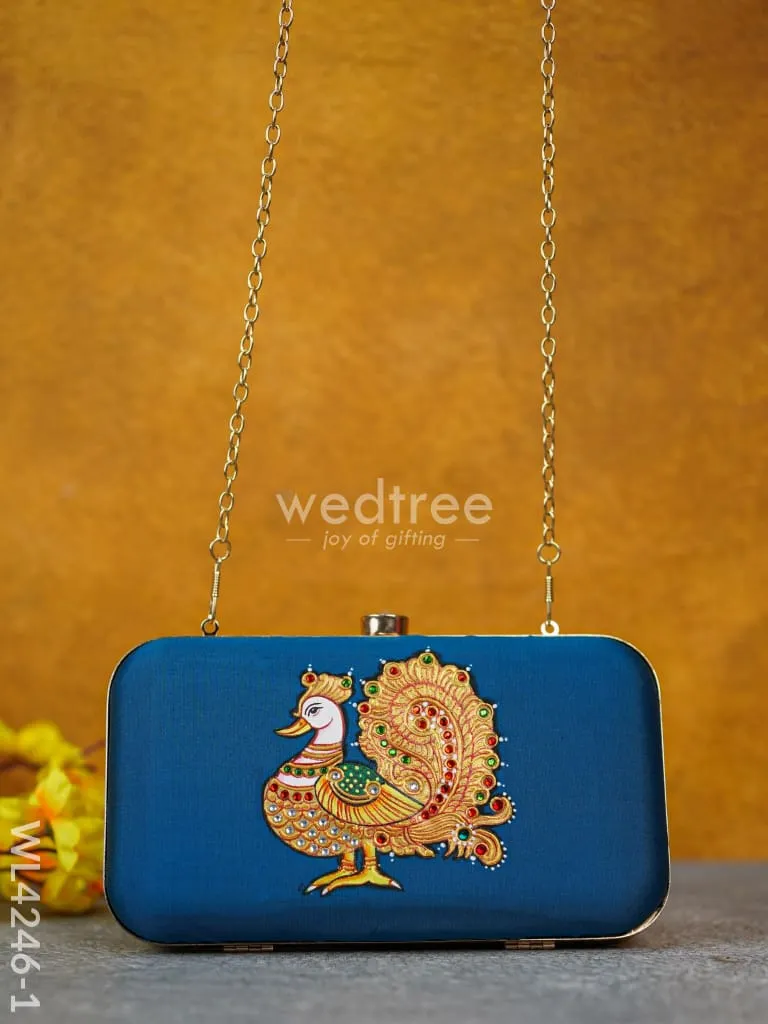 Tanjore Painted Sling Clutch - WL4246
