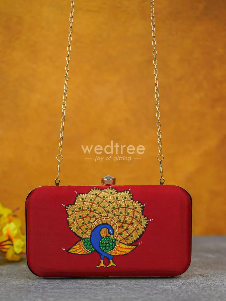Tanjore Painted Sling Clutch - WL4246