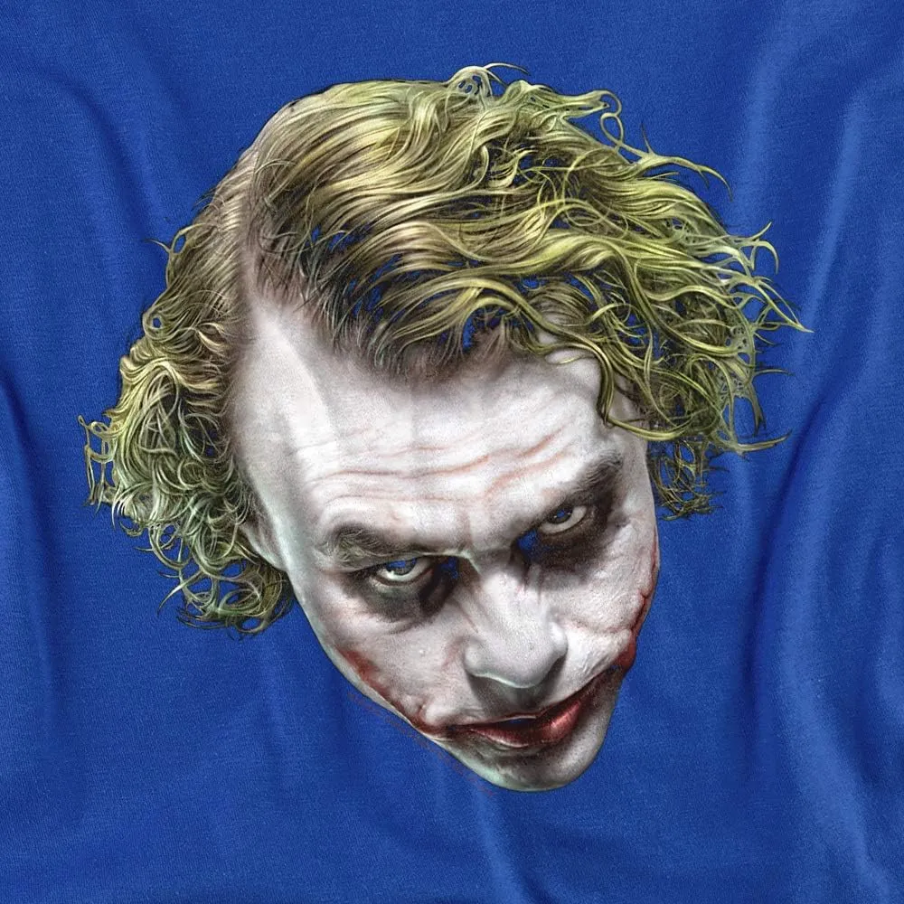 The Dark Knight Heath Ledger Painted Joker Head T Shirts & Stickers