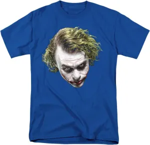 The Dark Knight Heath Ledger Painted Joker Head T Shirts & Stickers
