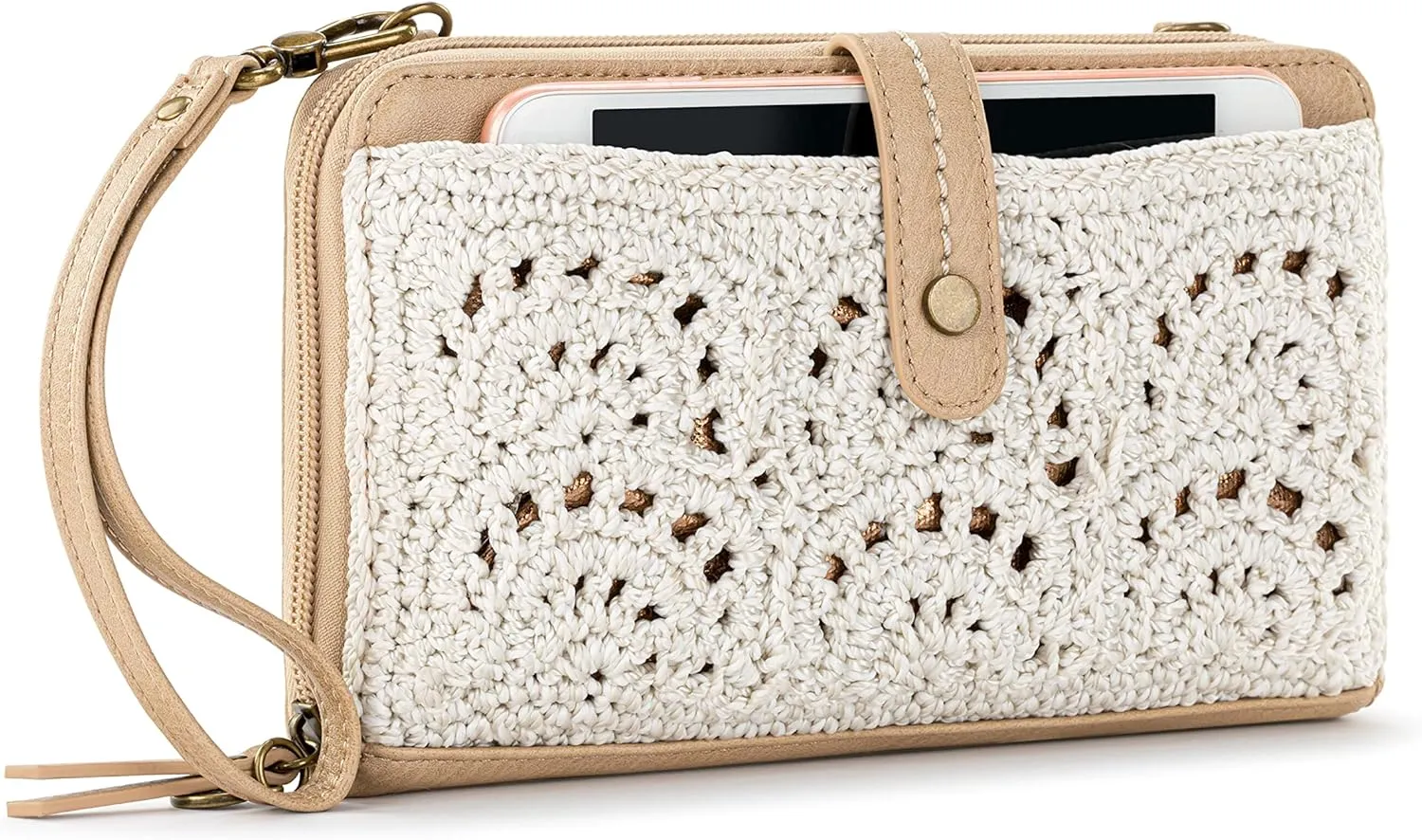 The Sak Iris Smartphone Crossbody Purse - Women's Cellphone Bag & Wallet For Everyday - Convertible Wristlet With Zipper