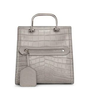 The Short Story grey embossed bag