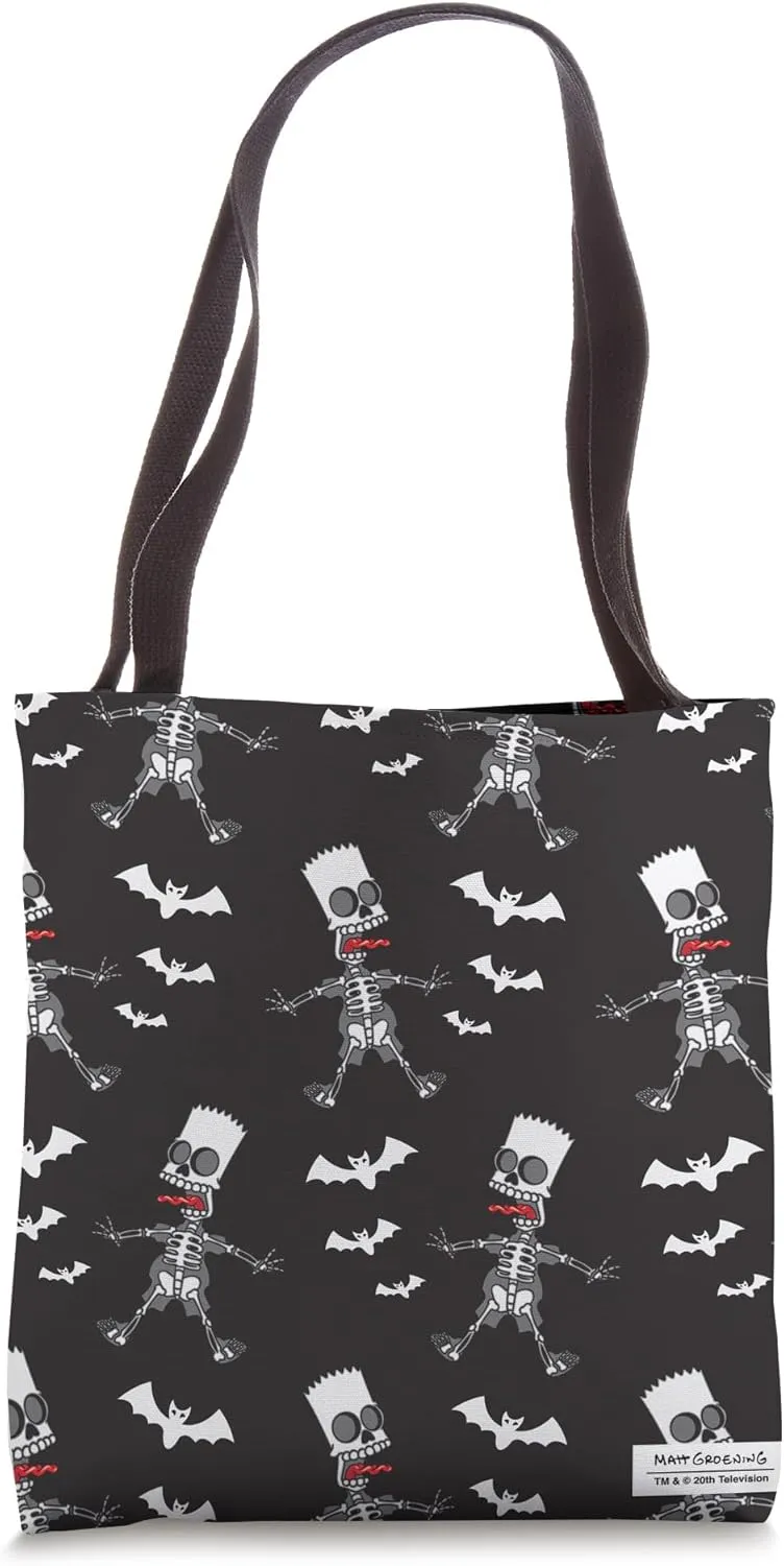 The Simpsons Skeleton Bart Simpson Treehouse of Horror Tote Bag