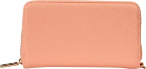 THIRTY-ONE Gifts All About the Benjamins Wallet, Large Multiple-Card Wallet for Women, Zipper Wallet with Card and Bill Slots, Coral Peach Smooth Pebble