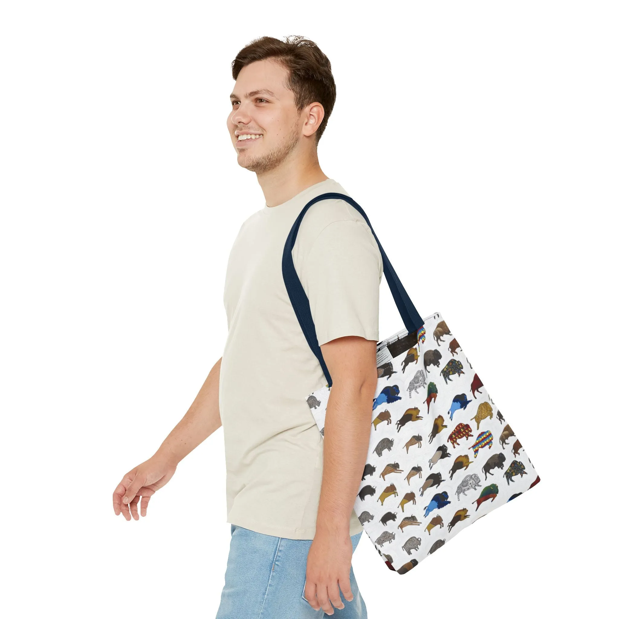 Tote Bag, Bison Transition, Buffalo, Native American