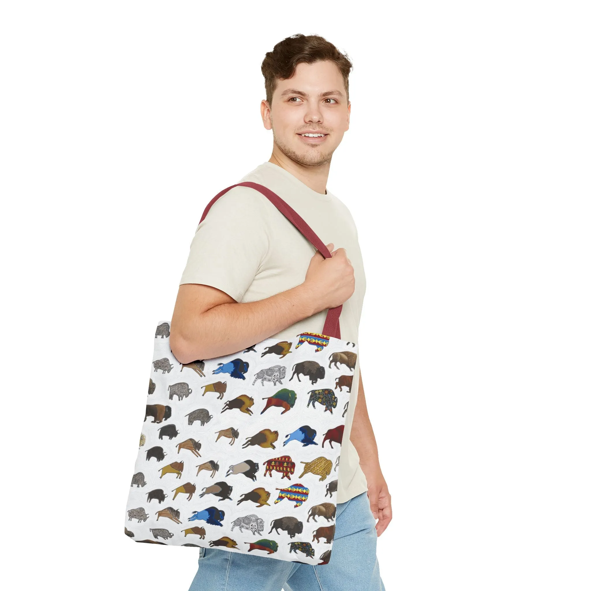 Tote Bag, Bison Transition, Buffalo, Native American