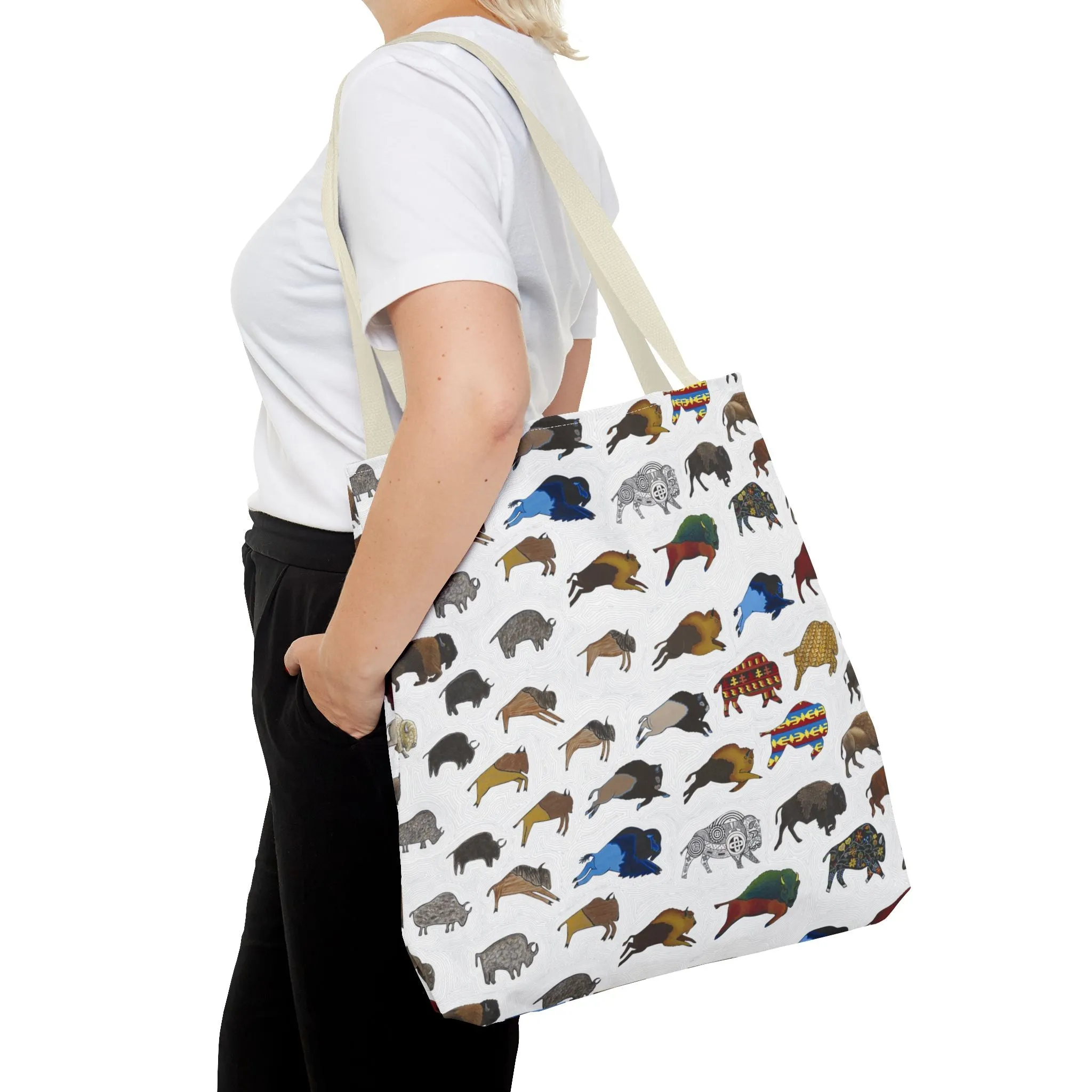 Tote Bag, Bison Transition, Buffalo, Native American
