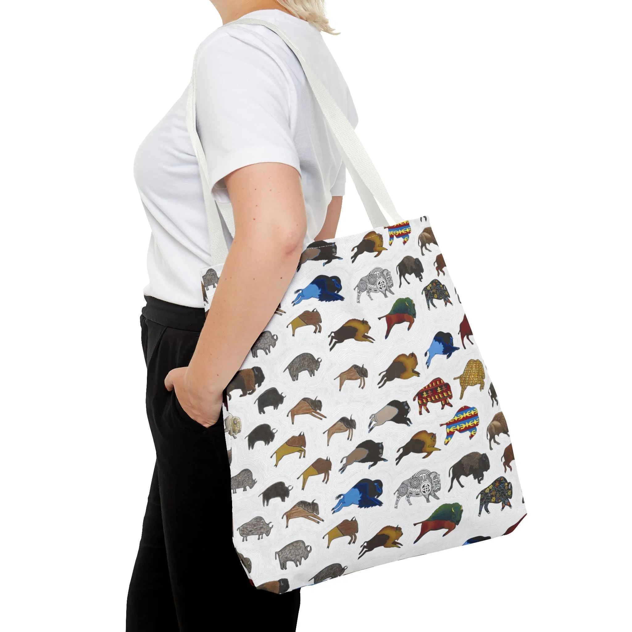 Tote Bag, Bison Transition, Buffalo, Native American