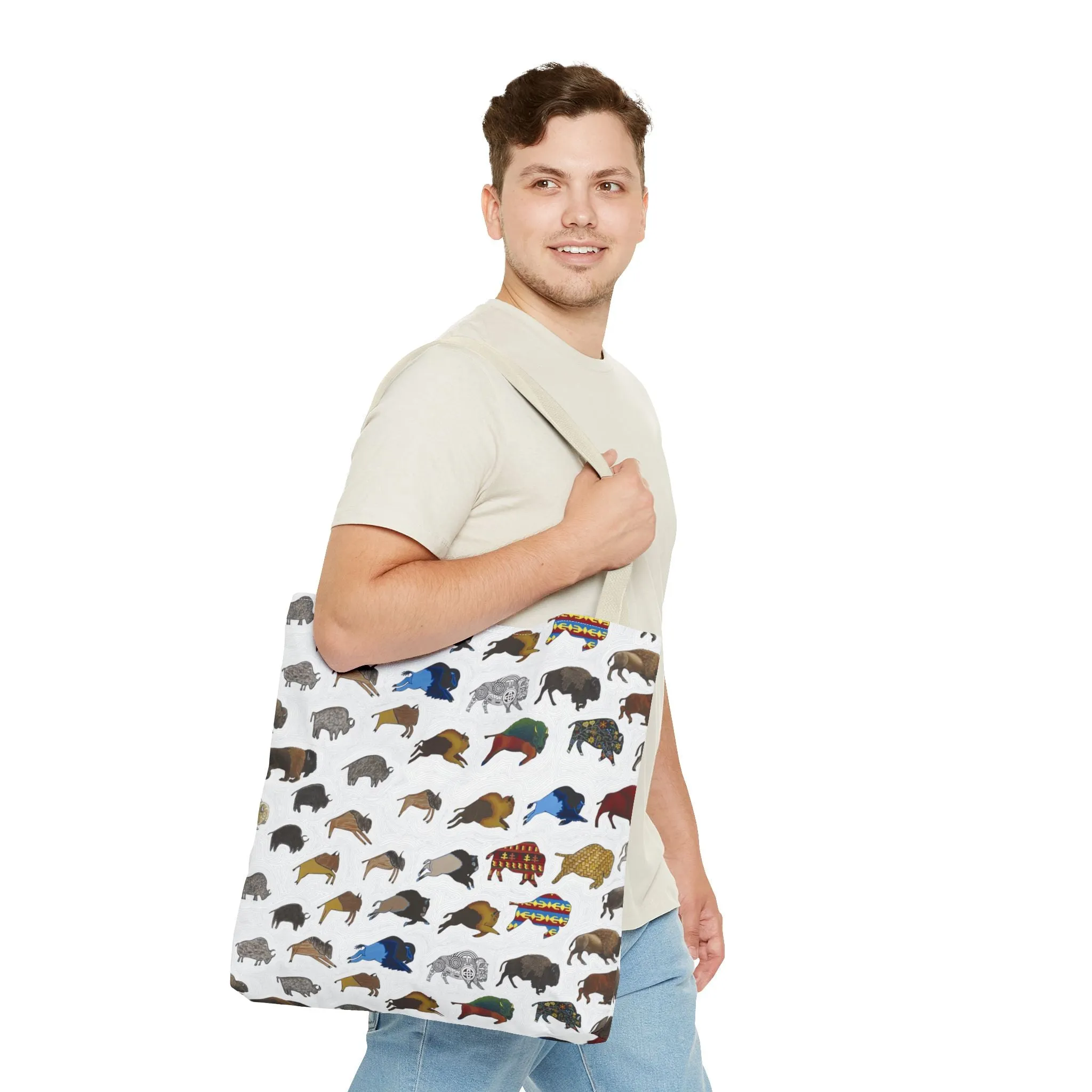 Tote Bag, Bison Transition, Buffalo, Native American