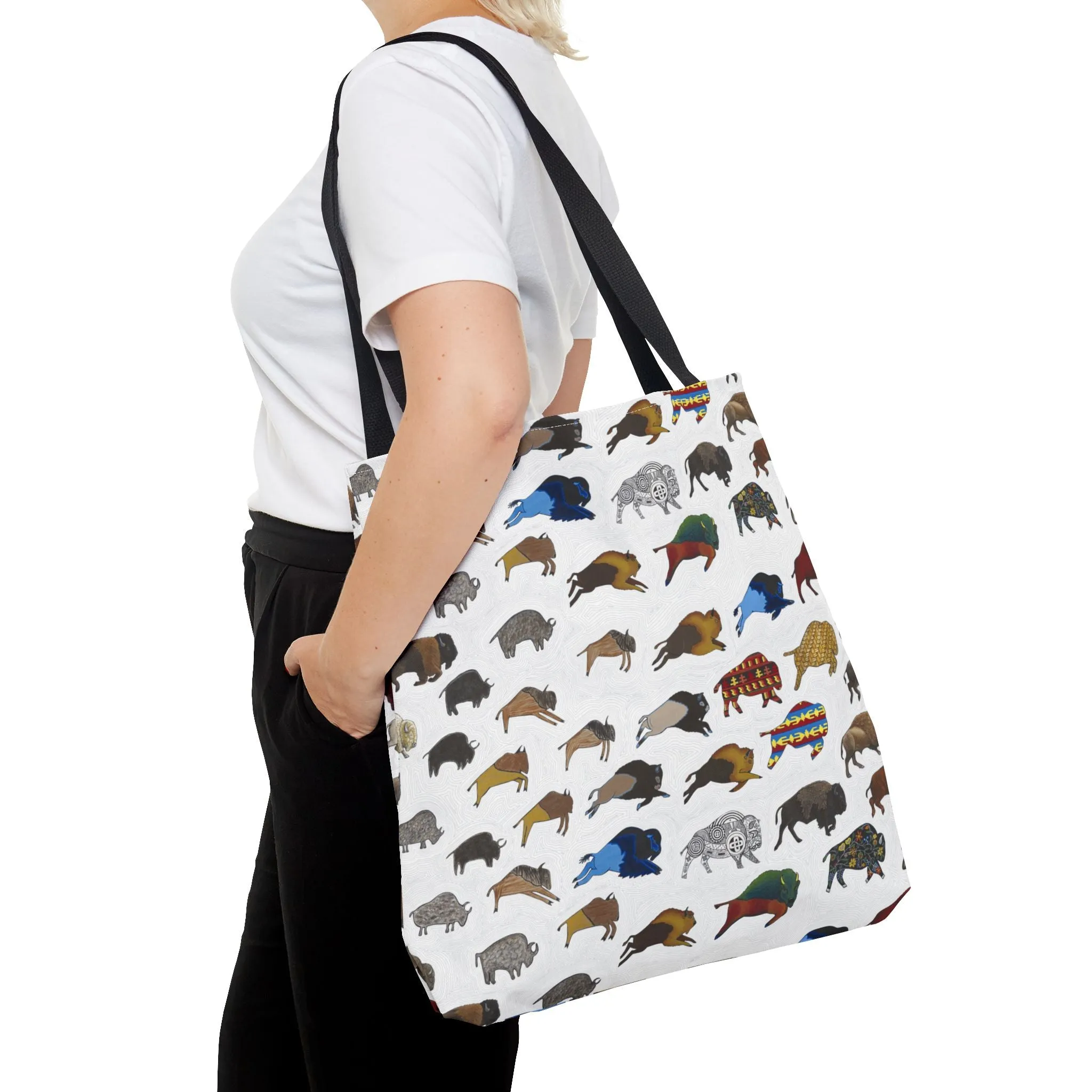 Tote Bag, Bison Transition, Buffalo, Native American