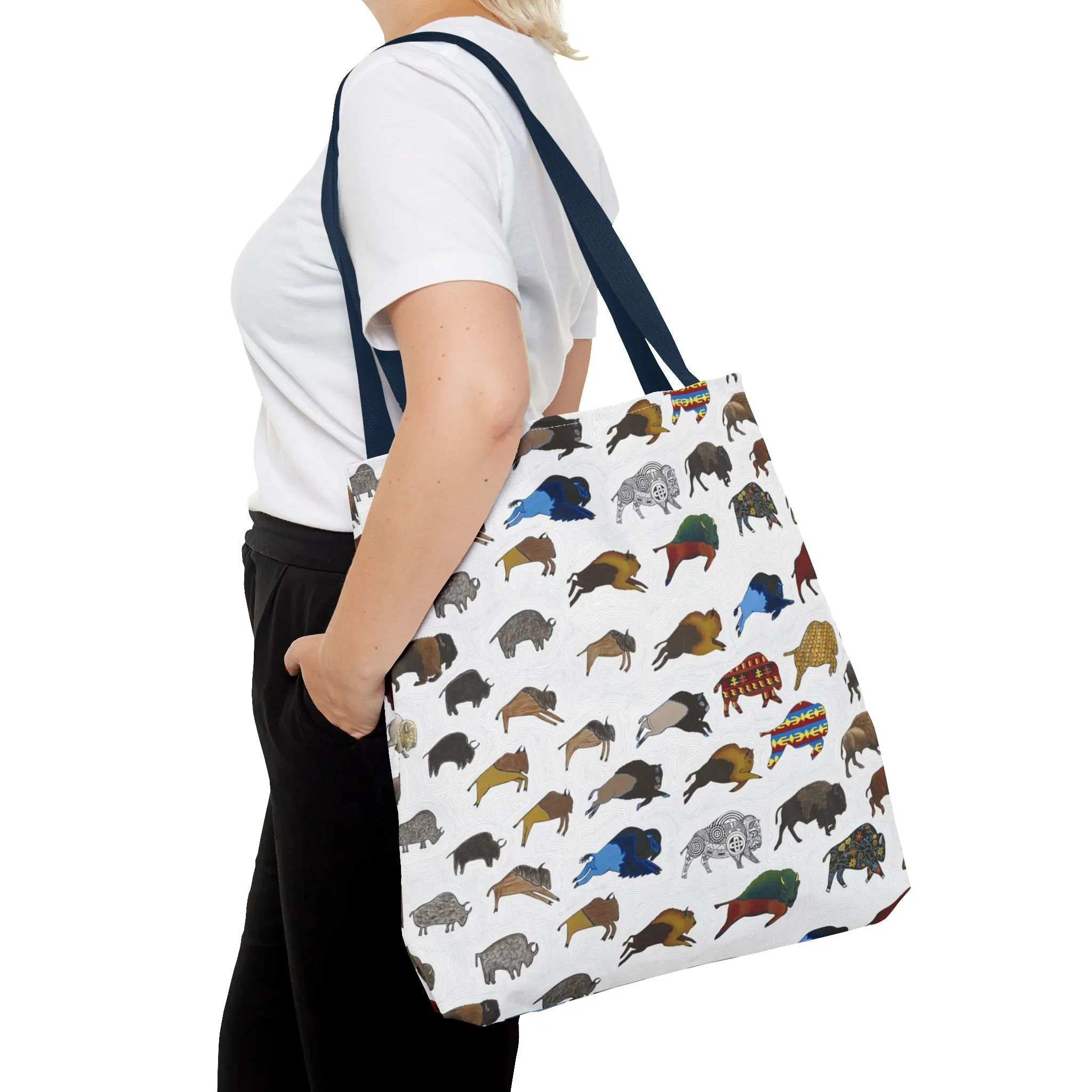 Tote Bag, Bison Transition, Buffalo, Native American
