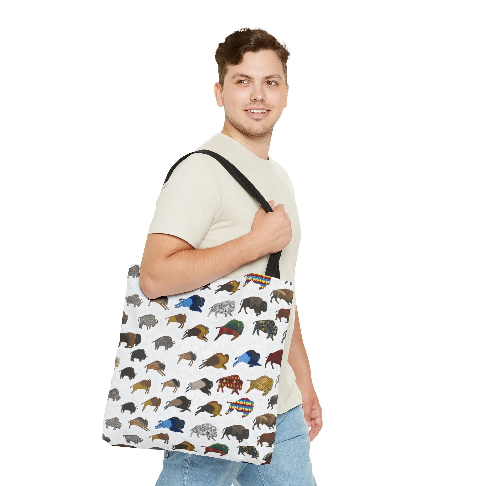 Tote Bag, Bison Transition, Buffalo, Native American