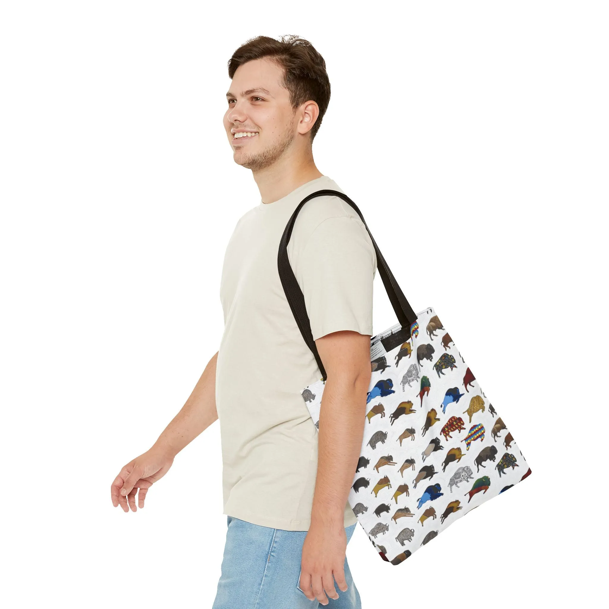 Tote Bag, Bison Transition, Buffalo, Native American