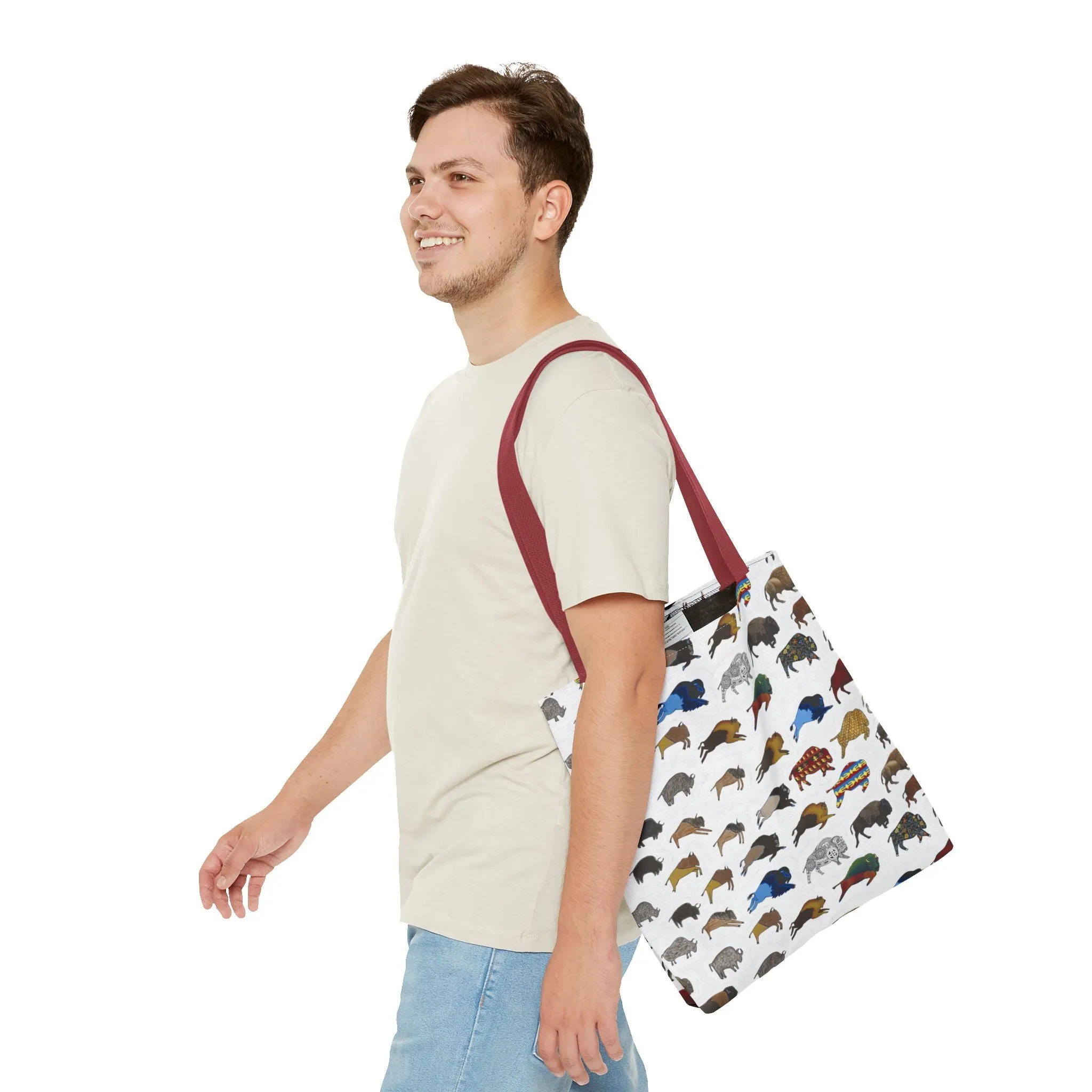 Tote Bag, Bison Transition, Buffalo, Native American