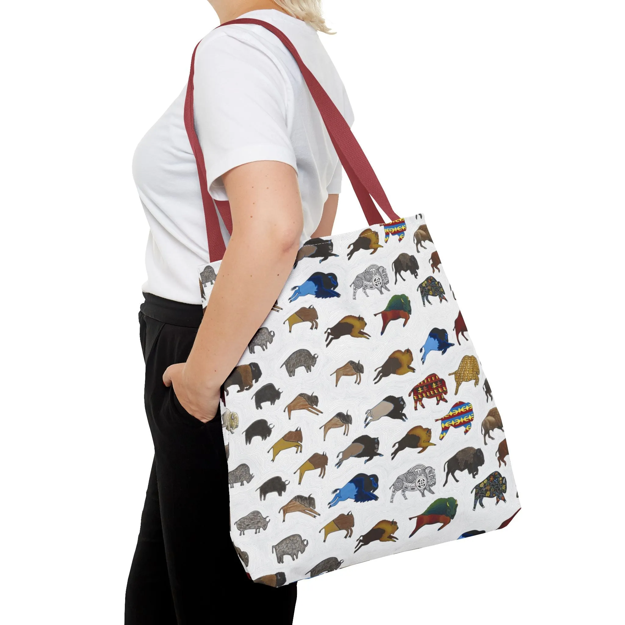 Tote Bag, Bison Transition, Buffalo, Native American