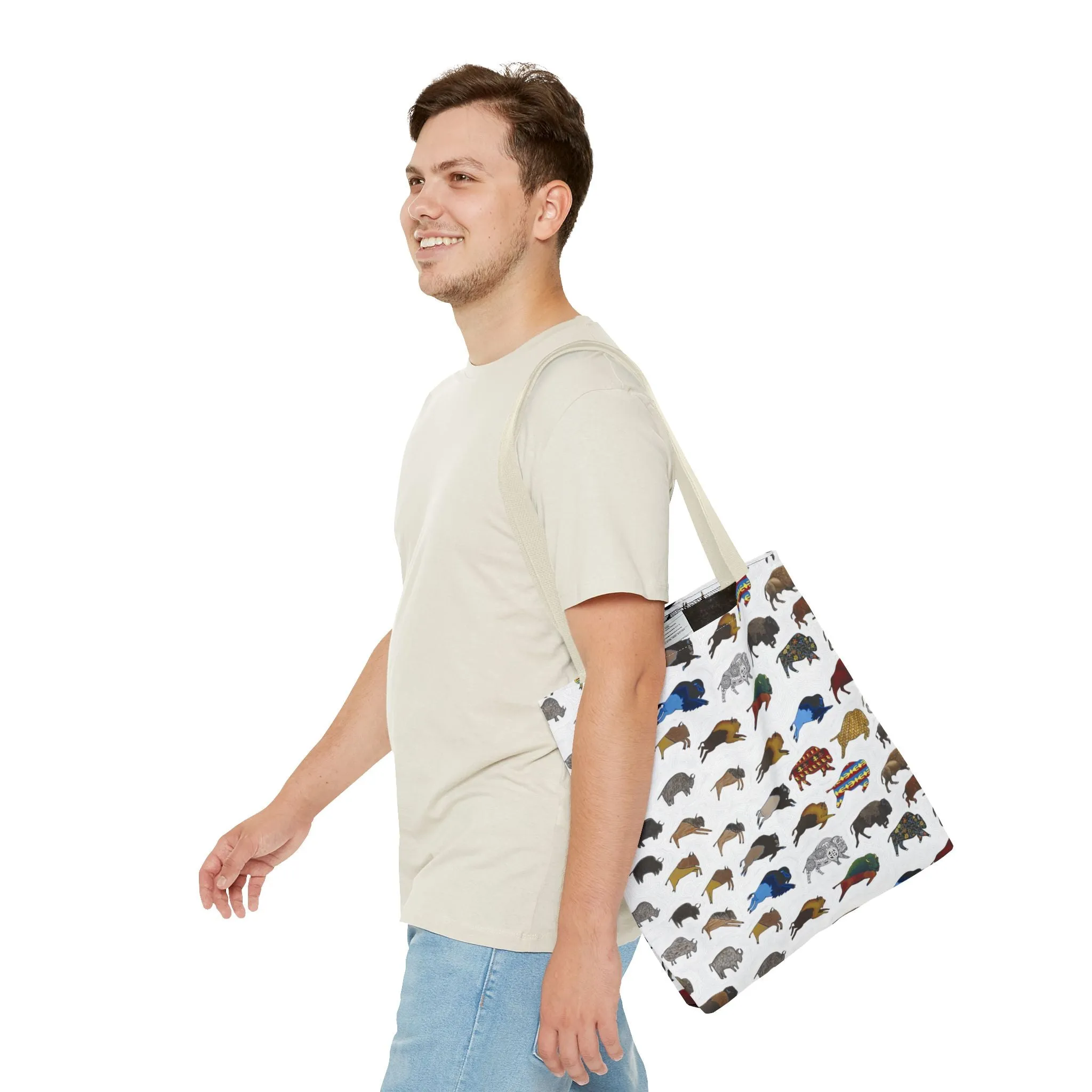 Tote Bag, Bison Transition, Buffalo, Native American