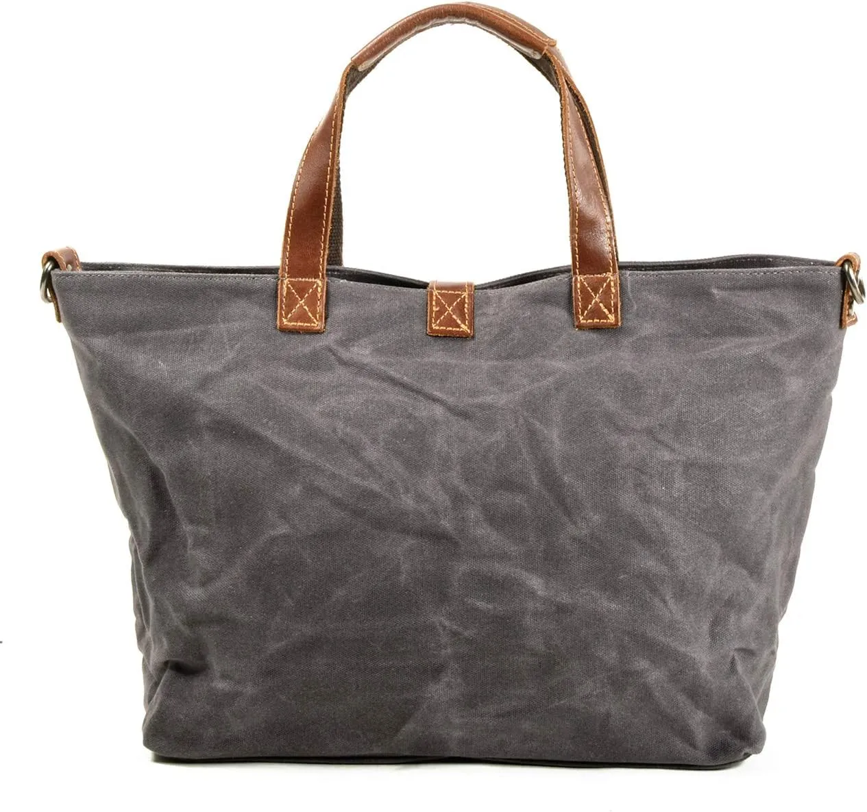 Tote Bag For Women Large Leather Canvas Work Shoulder Bag And Foldable Travel Purse Satchel Bags With Strap