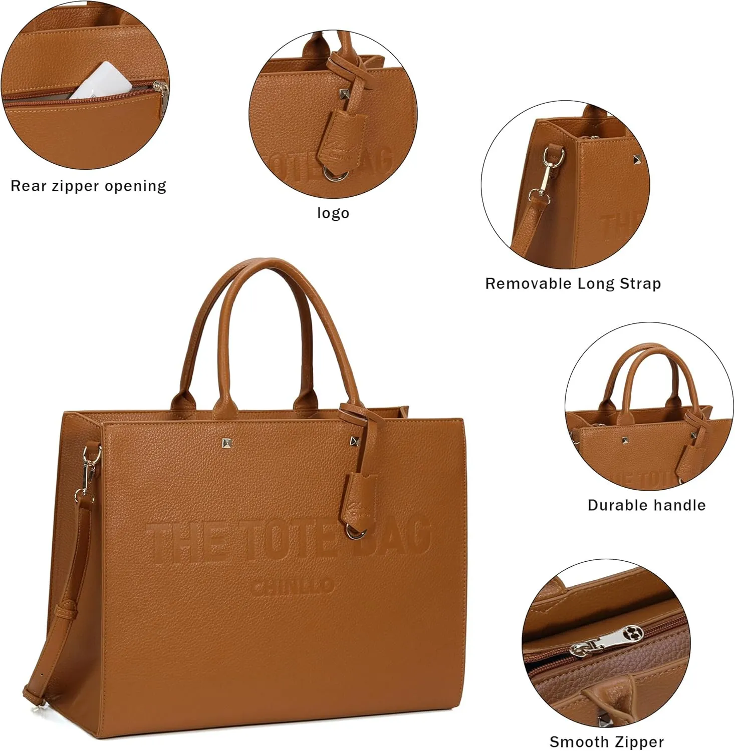 Tote Bag for Women, Top Handle Stachel Purse and Handbags with Shoulder Strap