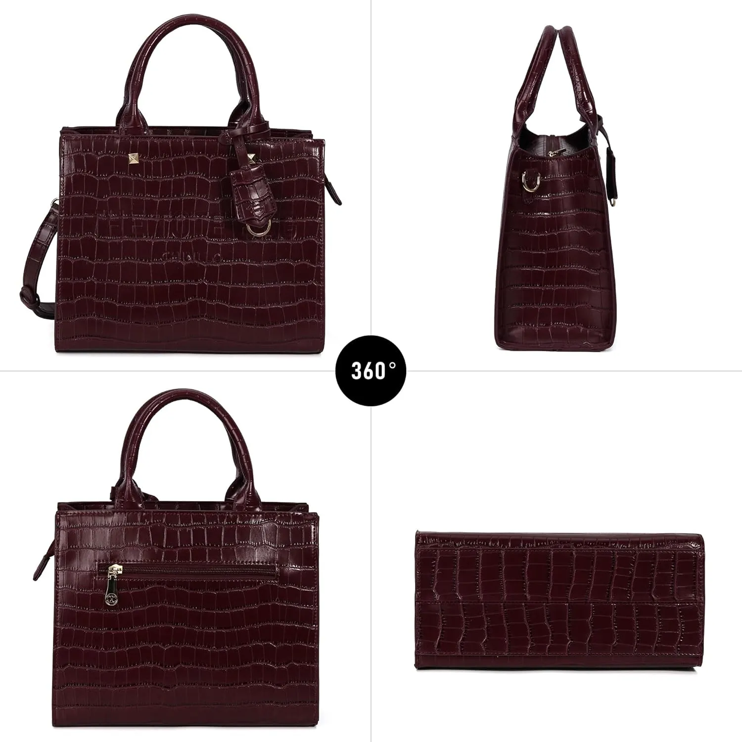 Tote Bag for Women, Top Handle Stachel Purse and Handbags with Shoulder Strap